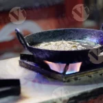 Momos Getting Fried  - Log, Colour and B&W