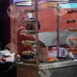 Boy Grilling Paneer Tikka - Log, Colour and B&W