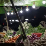 People Buying Vegetables - Log, Colour and B&W