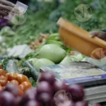 People Buying Vegetables - Log, Colour and B&W