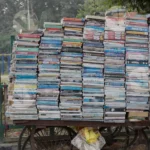 Books Cart - Log, Colour and B&W