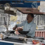 Tea and Fast Food Cart - Log, Colour and B&W