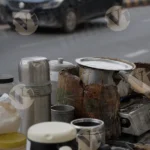 Tea Seller Pot - Log, Colour and B&W