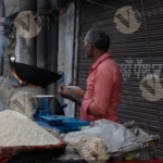 Puffed Rice Seller Cart - Log, Colour and B&W