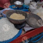 Flat and Puffed Rice Seller Cart - Log, Colour and B&W
