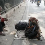 Belt Seller on a Road/streets - Log, Colour and B&W