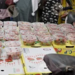 Strawberry Seller Cart - Log, Colour and B&W
