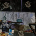 Food Stall - Log, Colour and B&W