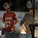 Rumali Roti Roll - Log, Colour and B&W