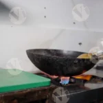 Chef Making Dal - Log, Colour and B&W