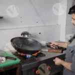 Indian Chef in Kitchen - Log, Colour and B&W
