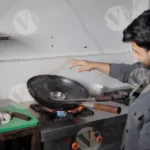 Indian Chef in Kitchen - Log, Colour and B&W