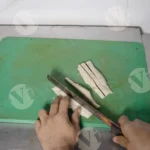 Chef Cutting Chaap/Gluten - Log, Colour and B&W