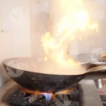 Chef Making Sauce With Onions - Log, Colour and B&W