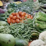 Vegetable Market - Log, Colour and B&W