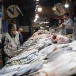 People Buying Fish - Log, Colour and B&W