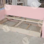 Half finished sofa - Log, colour and B&W