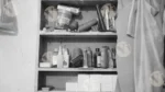 A shelf that holds a variety of threads and tapes - Log, colour and B&W - Image 2