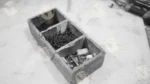 A wooden storage container with nails and screws - Log, colour and B&W - Image 2