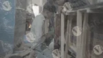 Boy is putting nails with a drill machine - Log, colour and B&W - Image 3
