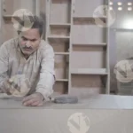 Hammer a Nail into Wood Box - Log, Colour and B&W