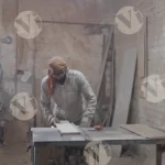 Measure and Cut Wood - Log, Colour and B&W