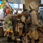 Balloon and Toy Seller - Log, Colour and B&W