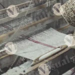 A Power Loom for Weaving Fabric - Log, colour and B&W