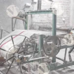 Machine used for weaving fabric by hand - Log, colour and B&W