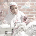 Continue sewing mop (pocha) - Log, colour and B&W