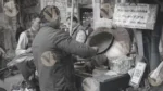 Seller selling chhole kulche - Log, colour and B&W - Image 2