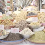 Dryfruits shop Old Delhi - Log, colour and B&W
