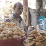 Paani Puri (puchka) water Ball - Log, colour and B&W