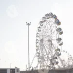 Ferris wheel wide shot - Log, colour and B&W