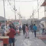 People are walking in the market - Log, colour and B&W