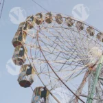 Ferris wheel (Delhi) - Log, colour and B&W