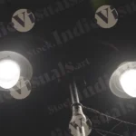 A street light with two lamps - Log, colour and B&W