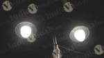 A street light with two lamps - Log, colour and B&W