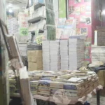 Bookstore - Log, colour and B&W