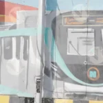 Metro painting on the wall - Log, colour and B&W