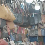 Ladies Handbag in a Street Shop - Log, colour and B&W