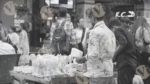A Man Selling Mini Hand Fan - Log colour and B &W - Image 2