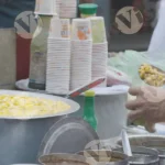 Selling Sweet Corn - Log, colour and B&W