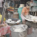 Making Chapati (Roti) - Log colour and B&W