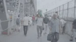 People Passing over Howrah Bridge - Log, colour and B&W - Image 3
