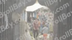A Busy Marketplace characterized by a Narrow, Arched Entrance Leading into a Crowded Area - Log, colour and B&W - Image 3