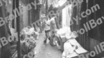 A Narrow Street or Alleyway in a Market - Log, colour and B&W - Image 2