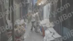 A Narrow Street or Alleyway in a Market - Log, colour and B&W - Image 3