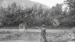 A Woman is Connecting Pipes - Log, colour and B&W - Image 2