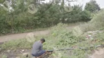 A Man is connecting Pipes - Log, colour and B&W